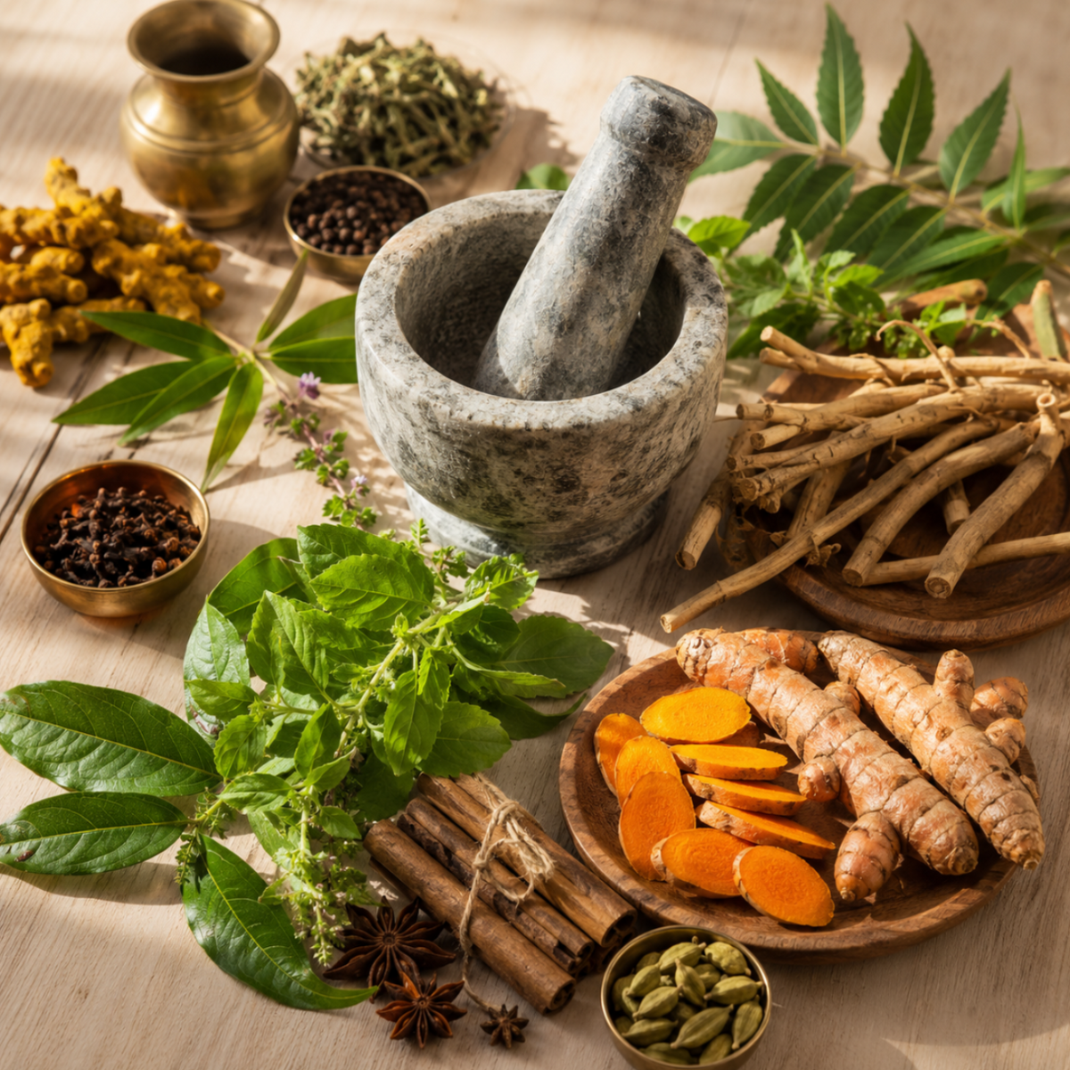 Ayurvedic wellness rooted in ancient traditions, natural herbs, holistic care and trusted remedies.